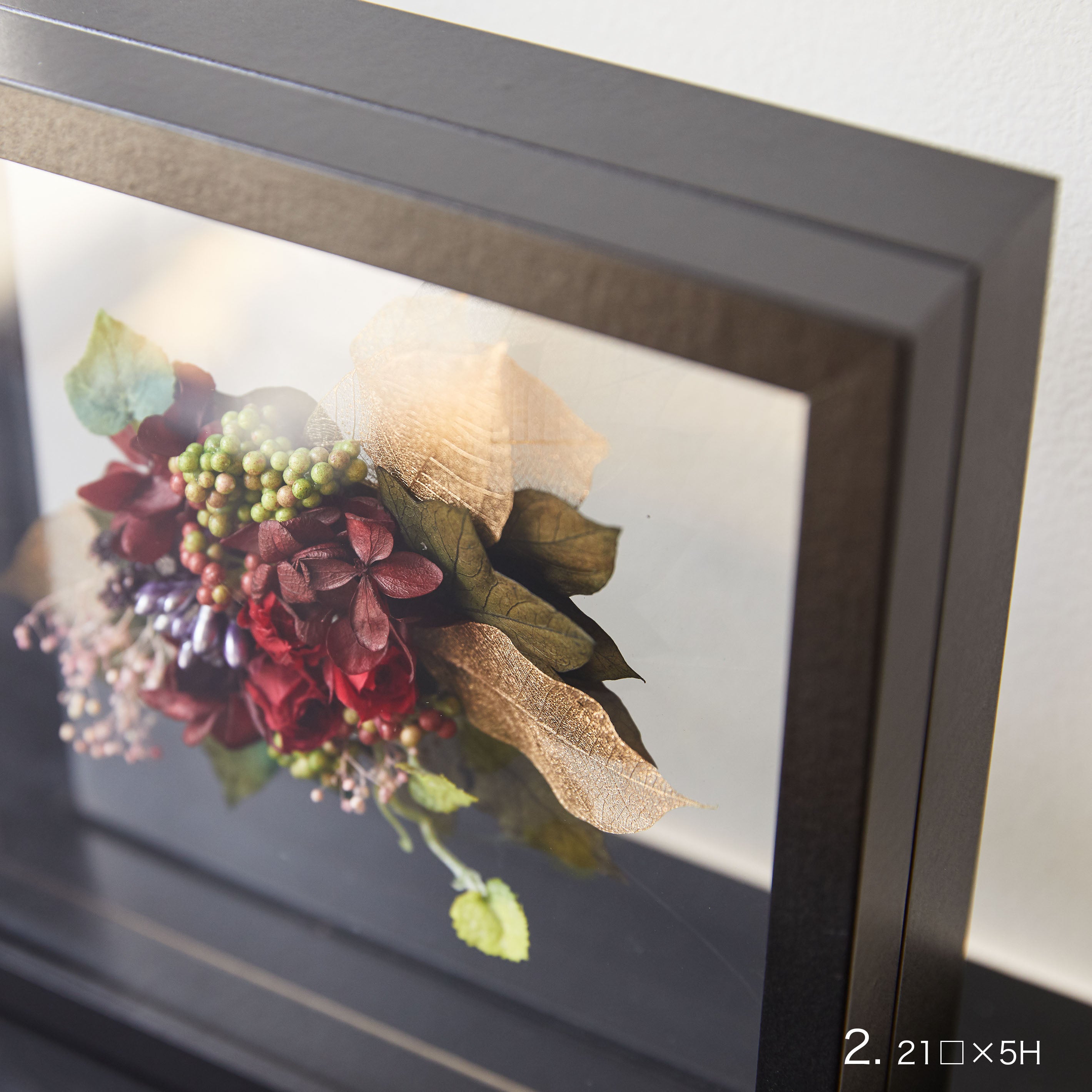インテリアに最適!標本フレームみたいな【herbier (厚み5cm・BLACK) - エルビエ】