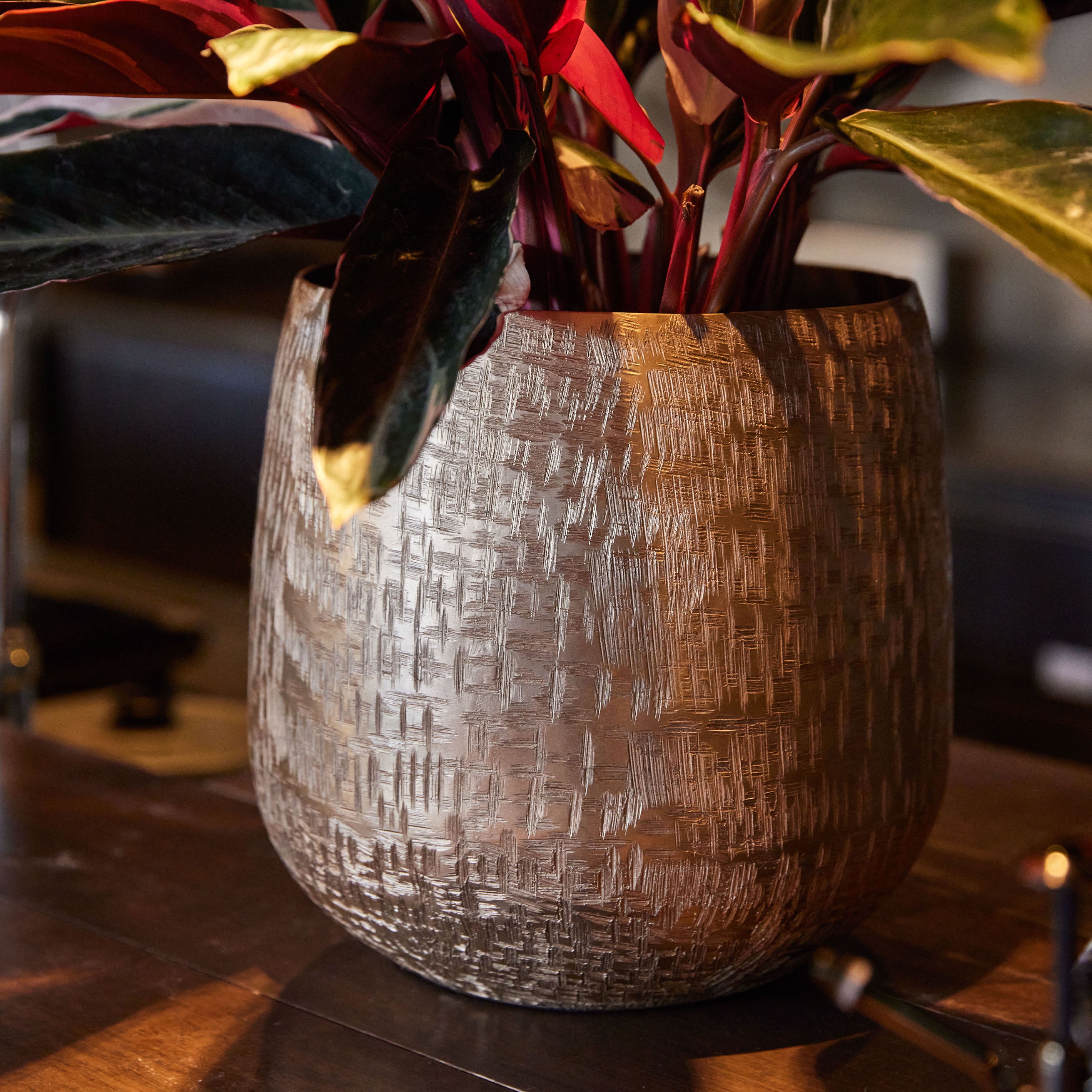 観葉植物におすすめ!軽くてスタイリッシュなアルミニウム製の鉢カバー【Aluminum Pot - アルミニウム ポット】