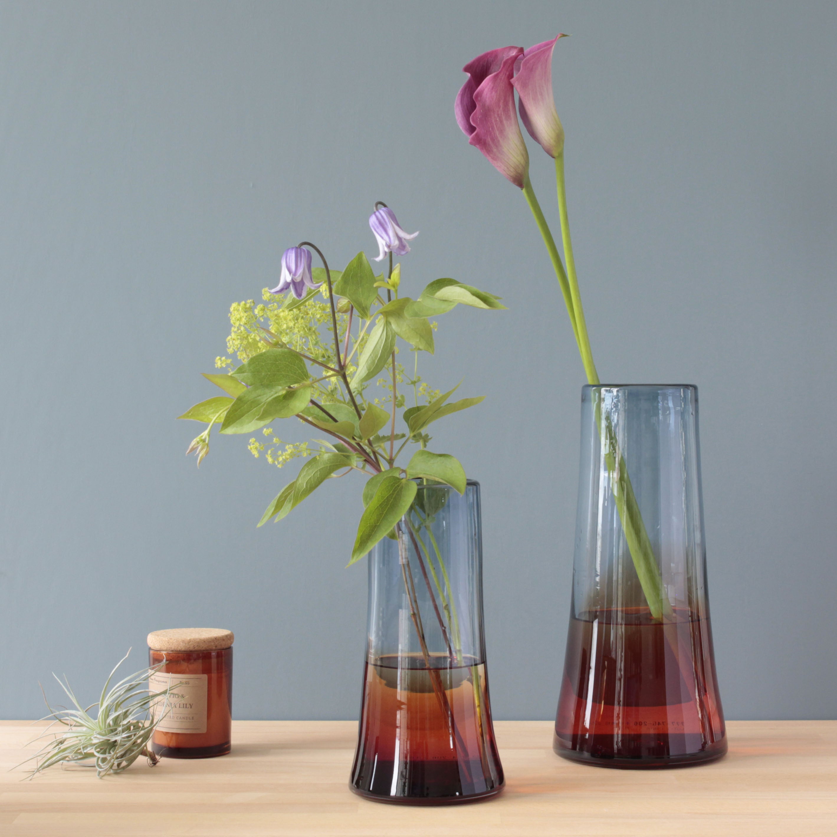 空を表現したグラデーションが美しいガラスの花瓶【Ciel - シエル】