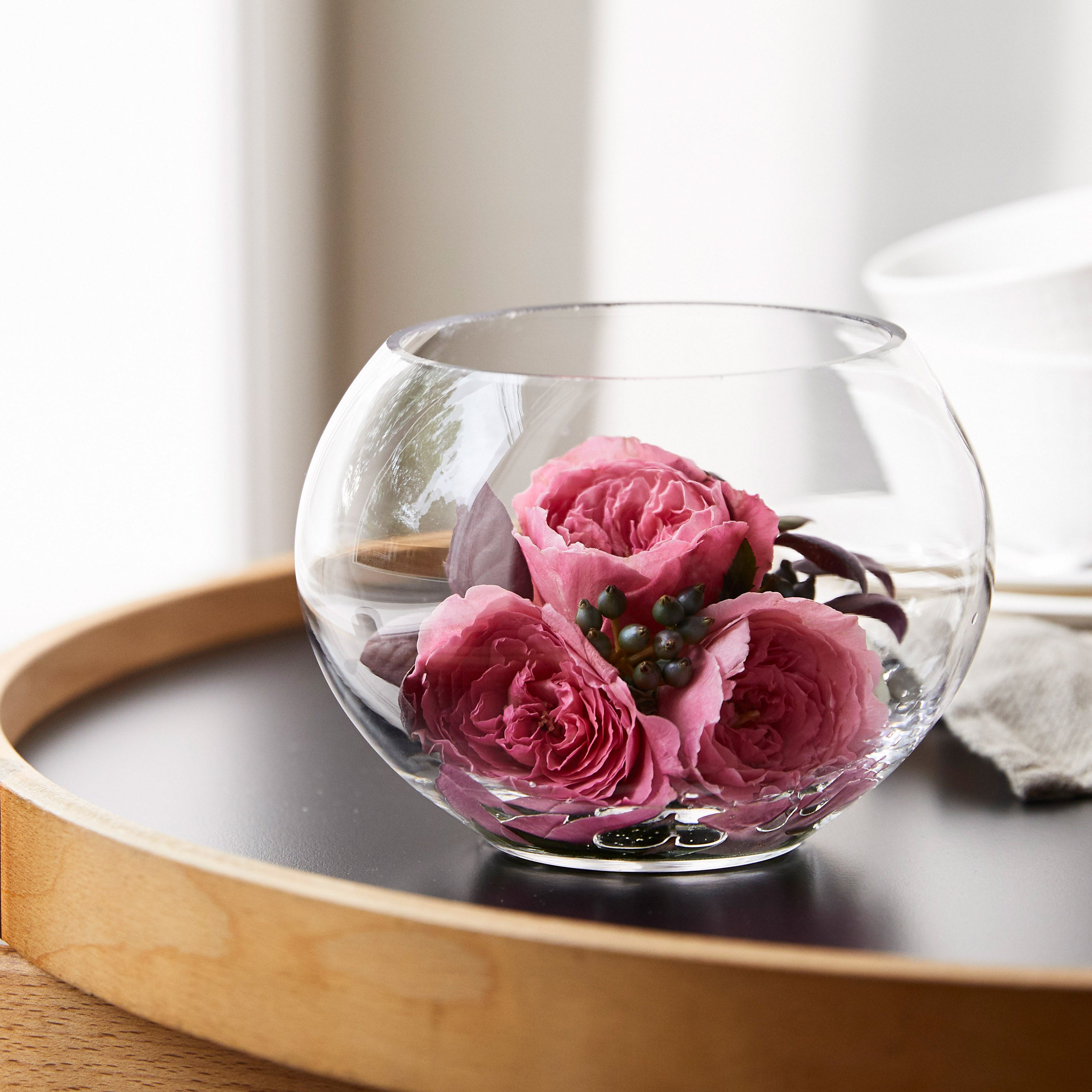 シンプルな丸いガラスの器【GLASS ball - グラス ボール】