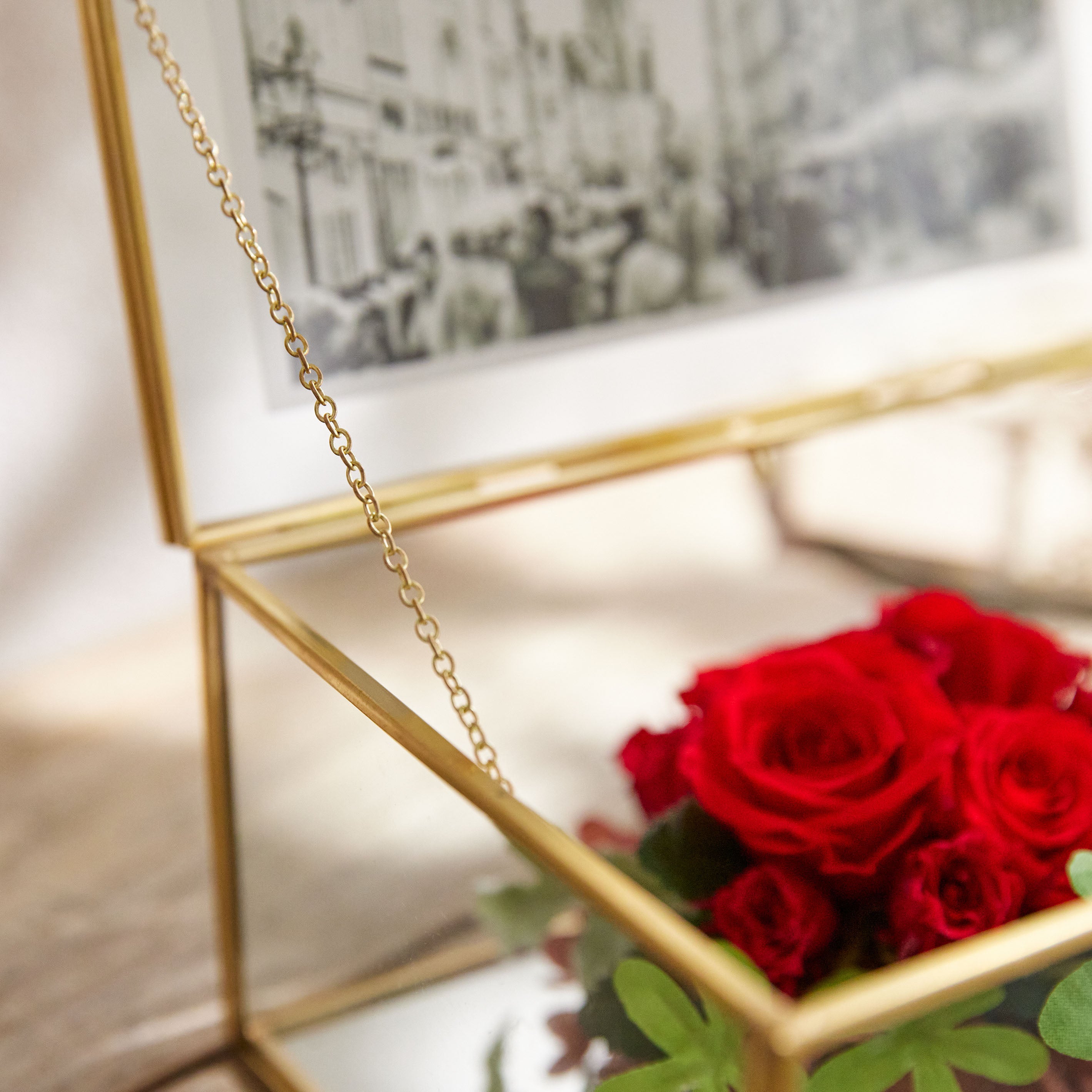 フォトフレーム付き!ヴィンテージ感のあるアレンジボックス【Jardin miniature Photo - ジャルダン ミニアチュール フォト】