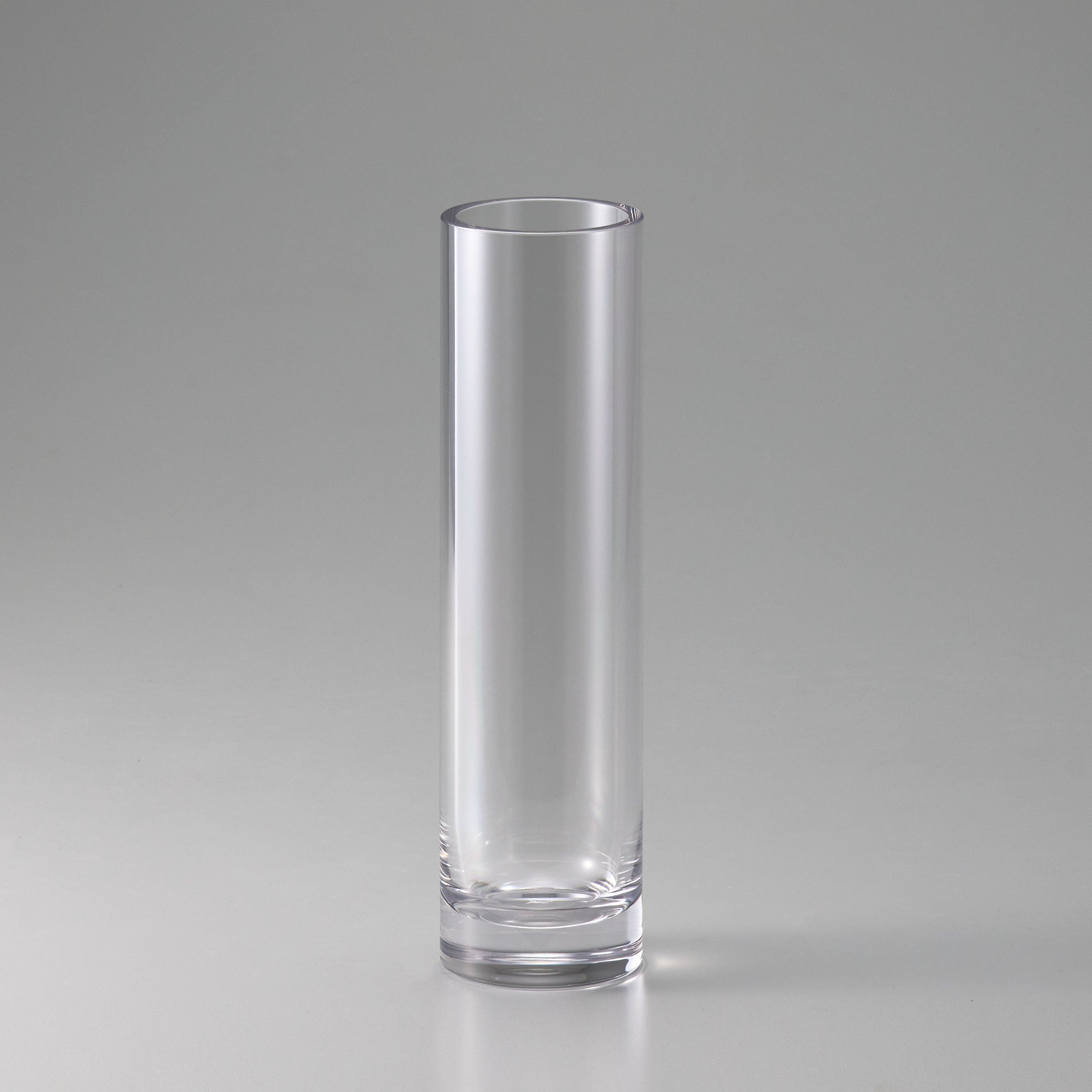 スタイリッシュなシリンダーの花瓶【PC cylinder - ピーシー シリンダー】割れにくいポリカーボネート製