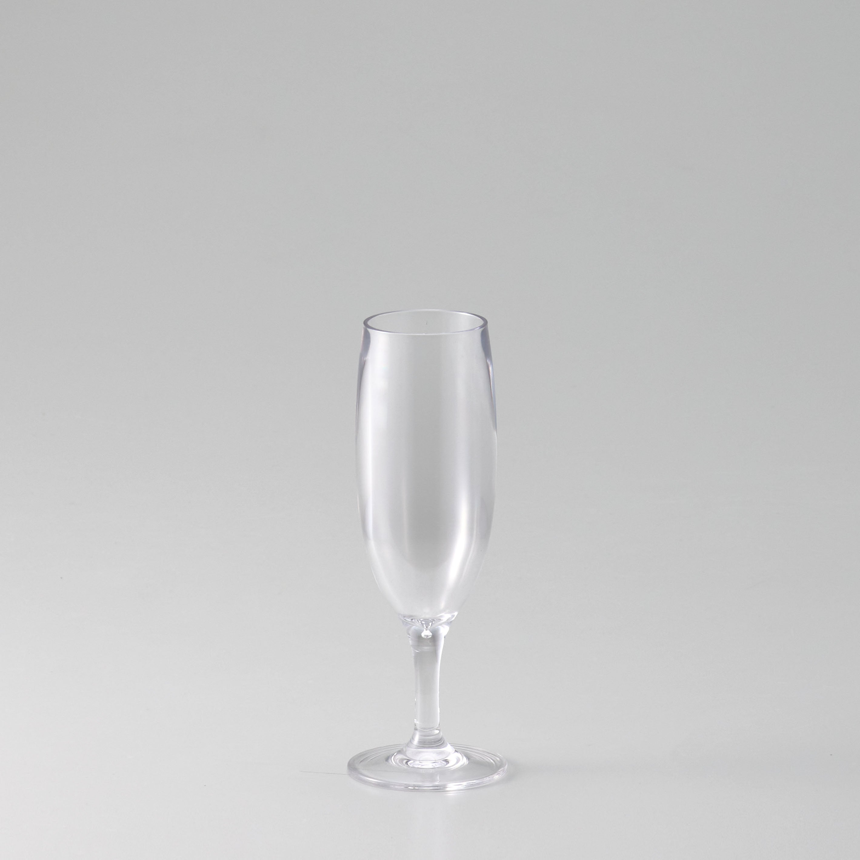 すっきり美しいフルートグラス型【PC flute - ピーシー フルート】割れにくいポリカーボネート製