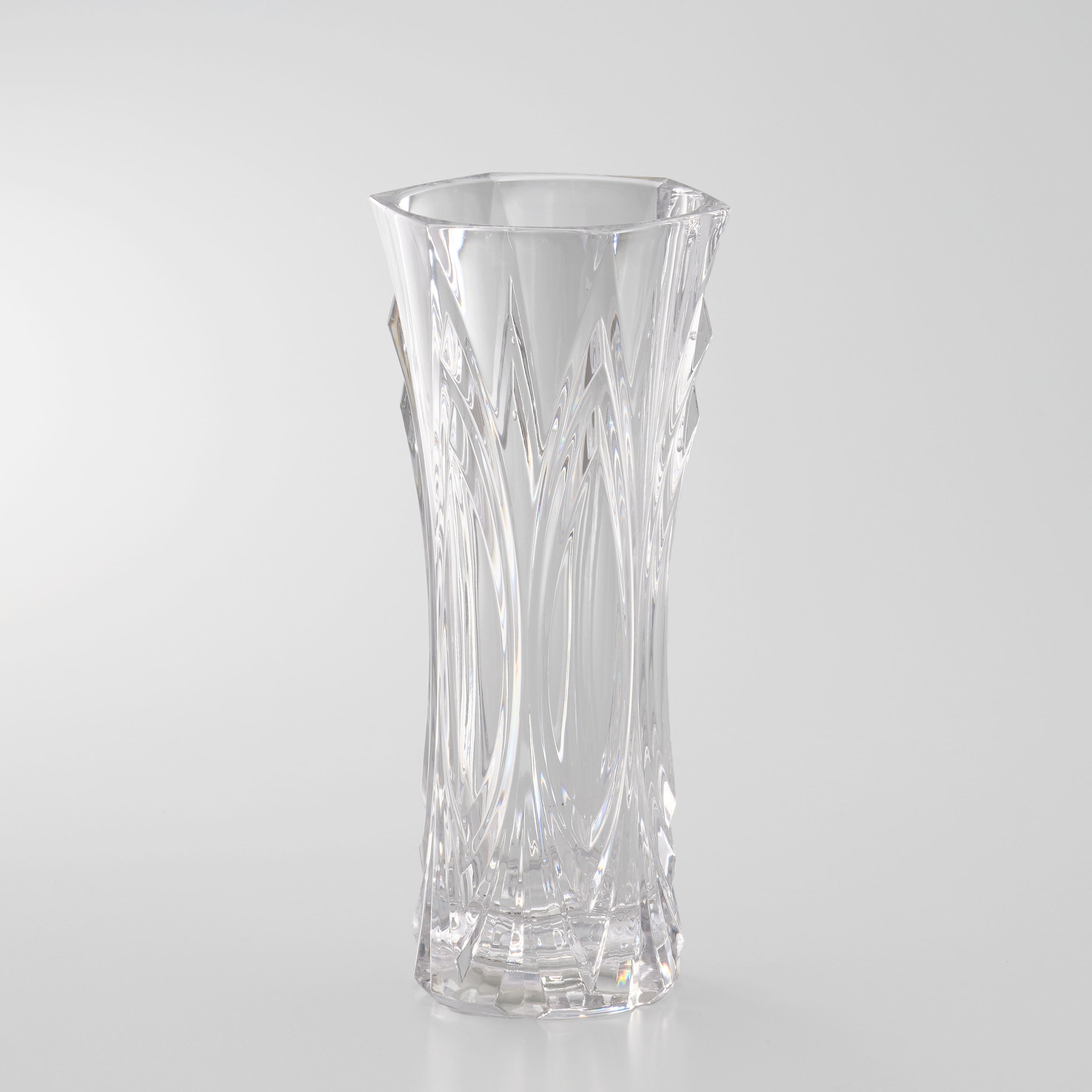 クリスタルカットような立体感!洗練された美しいフォルムの花瓶【PC reflet - ピーシー ルフレ】