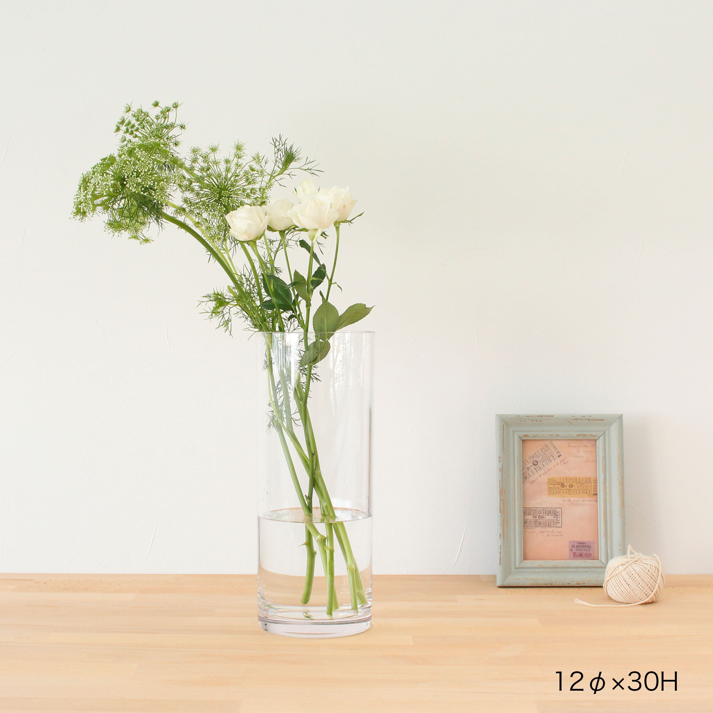 定番のシリンダーの花瓶【PC straight-R φ12 - ピーシー ストレート アール】割れにくいポリカーボネート製