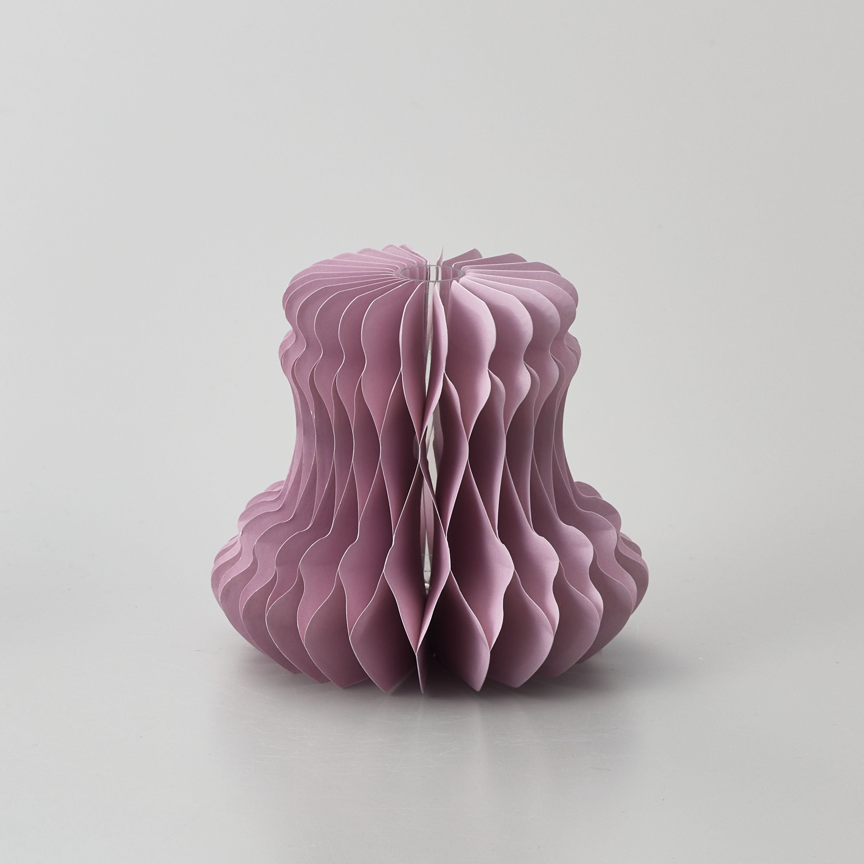 3WAYの飾り方が楽しめる100%再生紙の折りたたみ式の一輪挿し【 Plissé - プリッセ 】