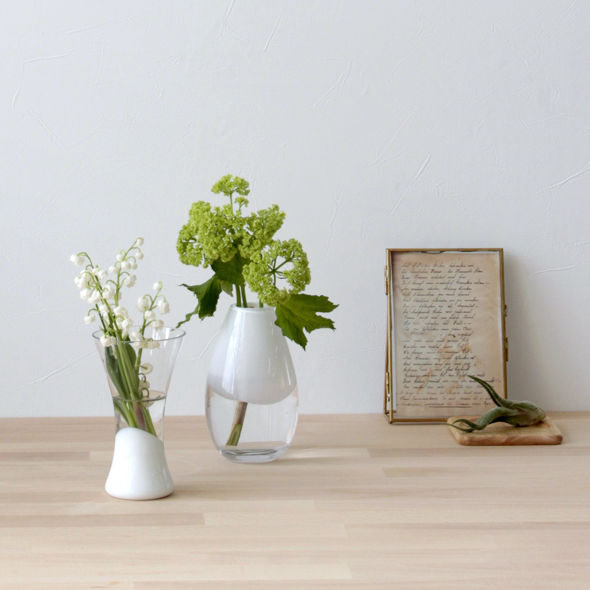 2つのかたちを組み合わせて使える2トーンカラーの一輪挿し【Relation drop - リレーション ドロップ】