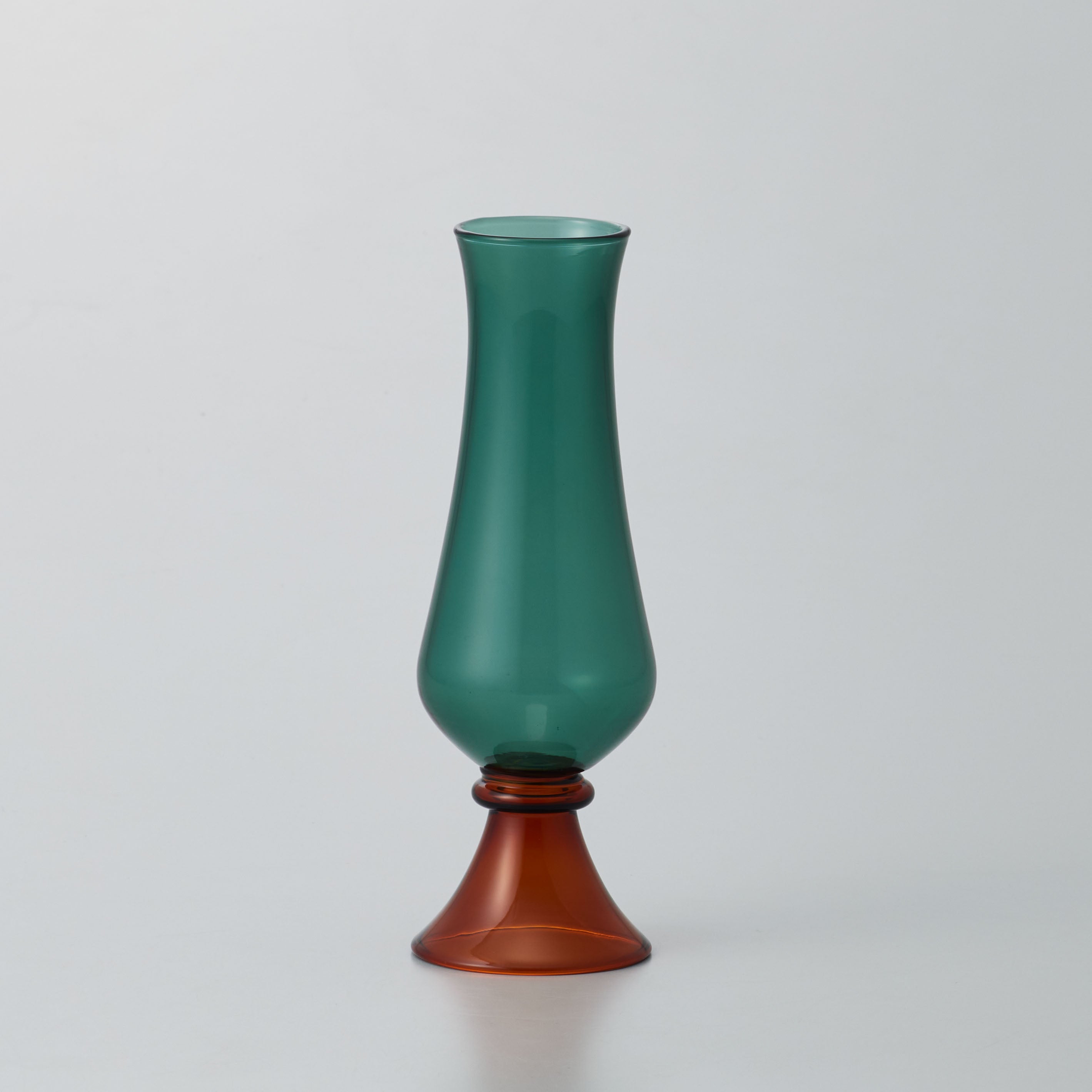 ツートーンカラーのクラシカルなガラスの花瓶【Soleil - ソレイユ】