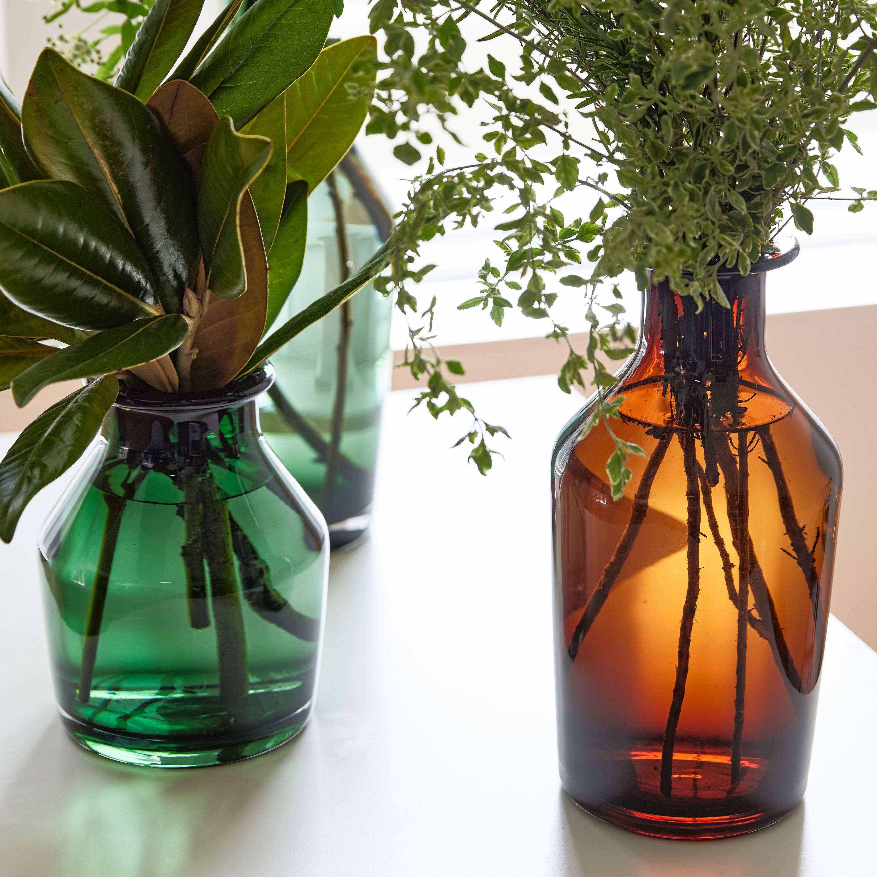 ディスプレイに最適!存在感のある大きなガラス花瓶【 butelka - ブテリカ 】