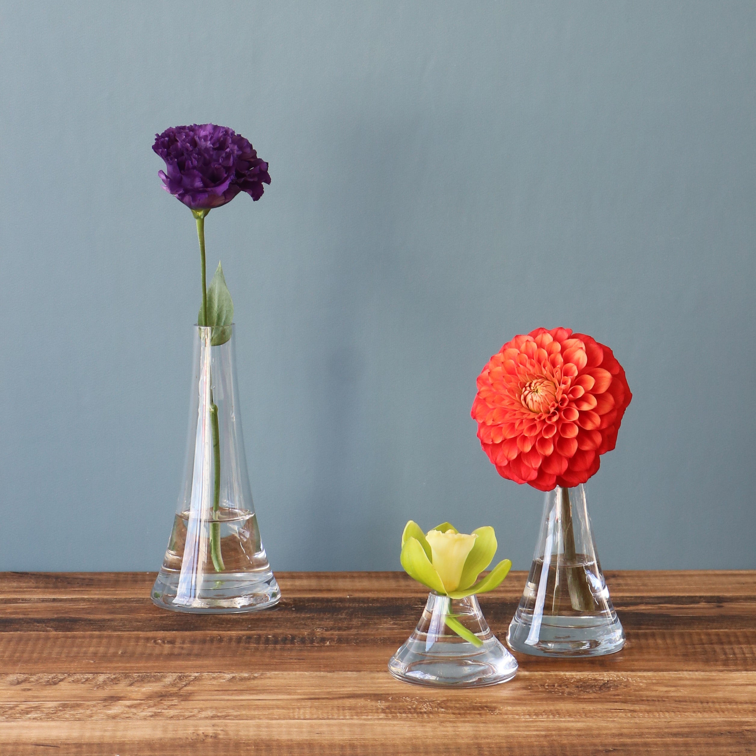 富士山みたいなガラスの一輪挿し【FUJI glass - フジグラス】