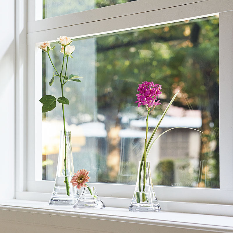 富士山みたいなガラスの一輪挿し【FUJI glass - フジグラス】