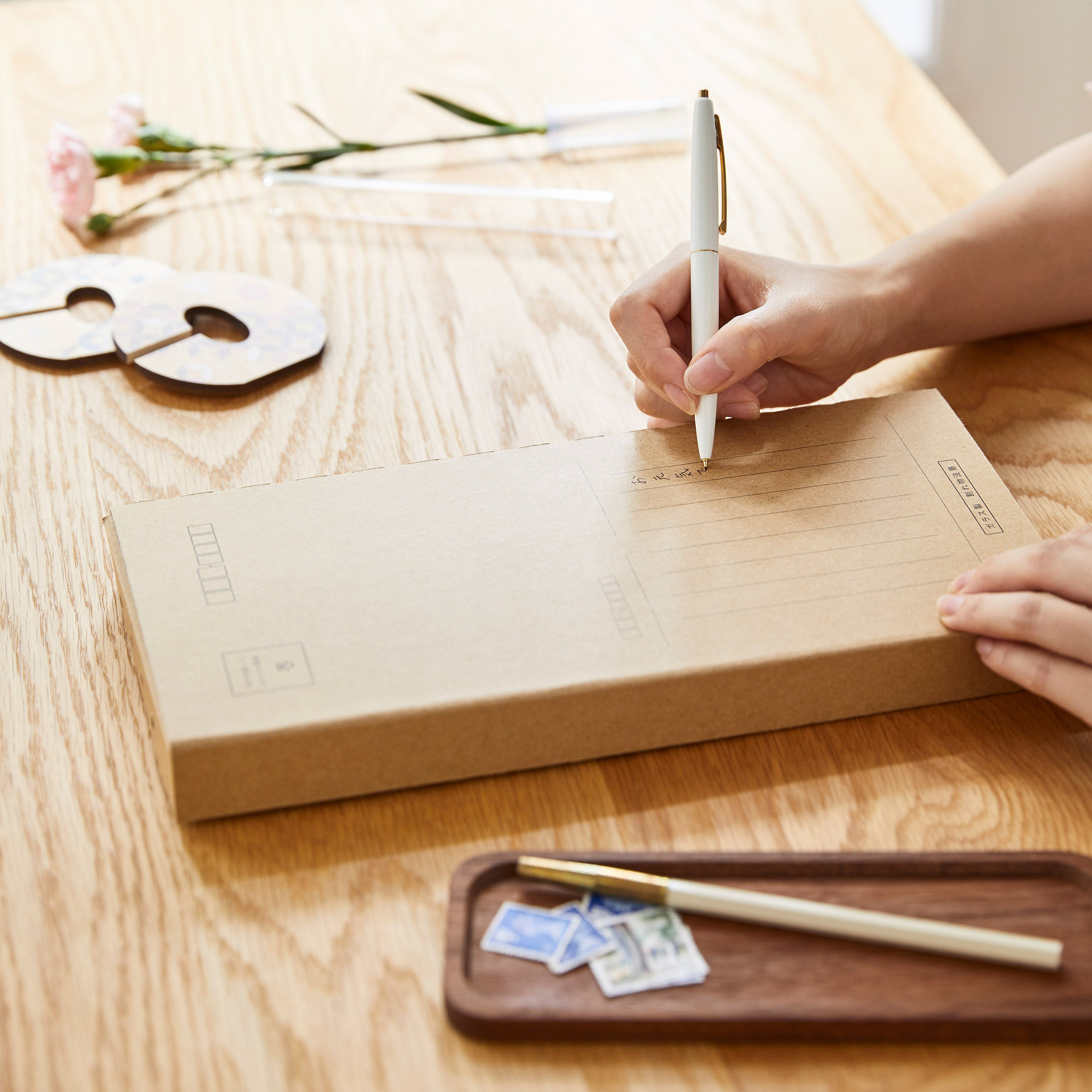 花と一緒に郵送できる一輪挿し【一輪箋 - いちりんせん】