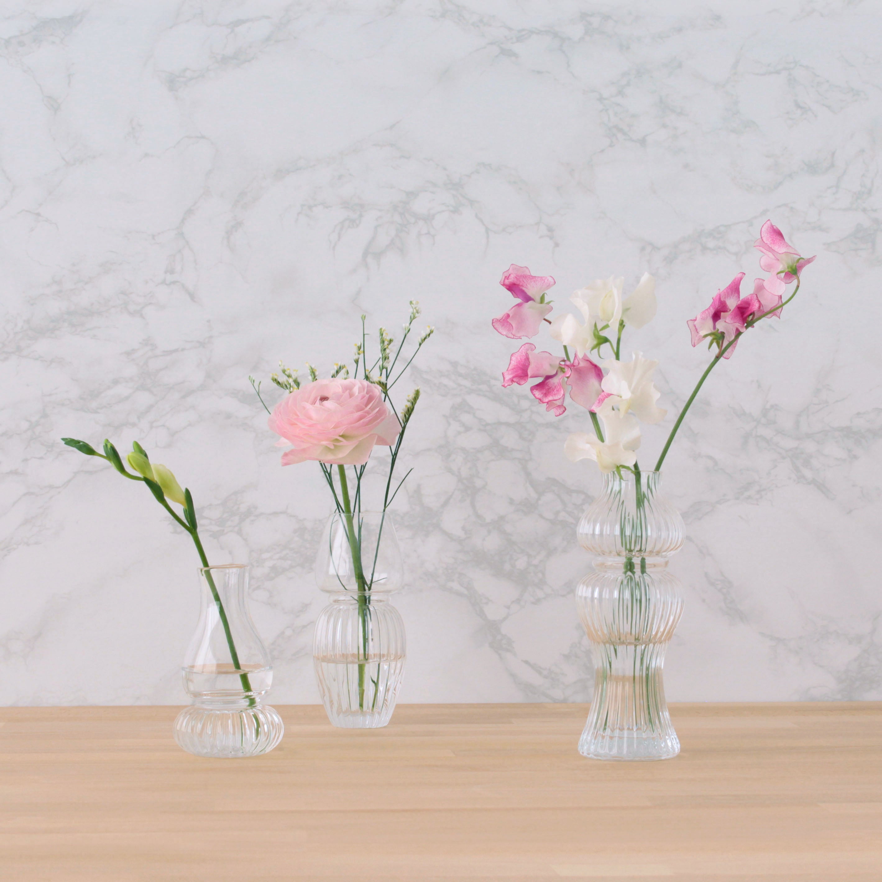 初心者にもおすすめ!アルコールランプみたいなかわいらしいガラスの花瓶【 luce - ルーチェ 】