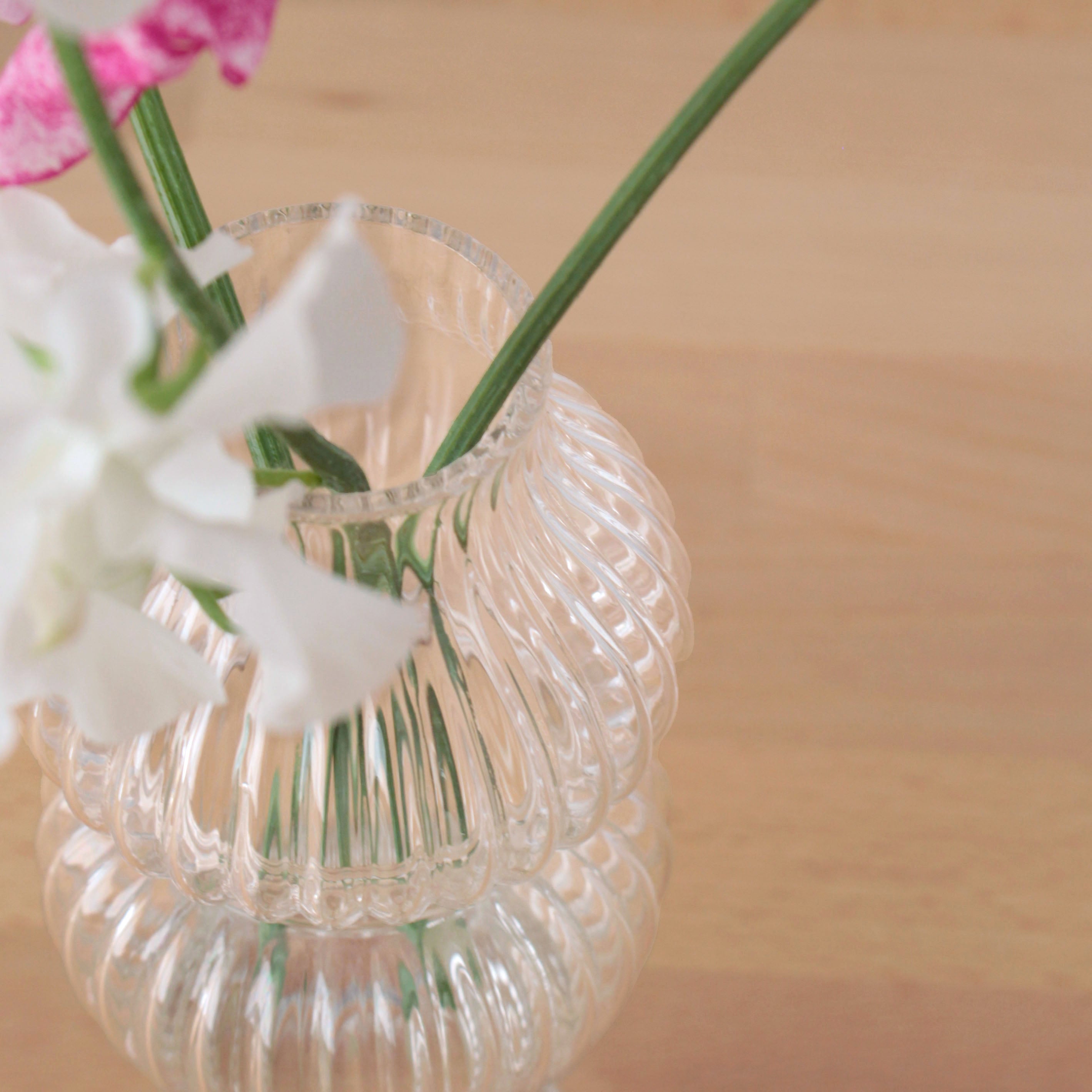 初心者にもおすすめ!アルコールランプみたいなかわいらしいガラスの花瓶【 luce - ルーチェ 】