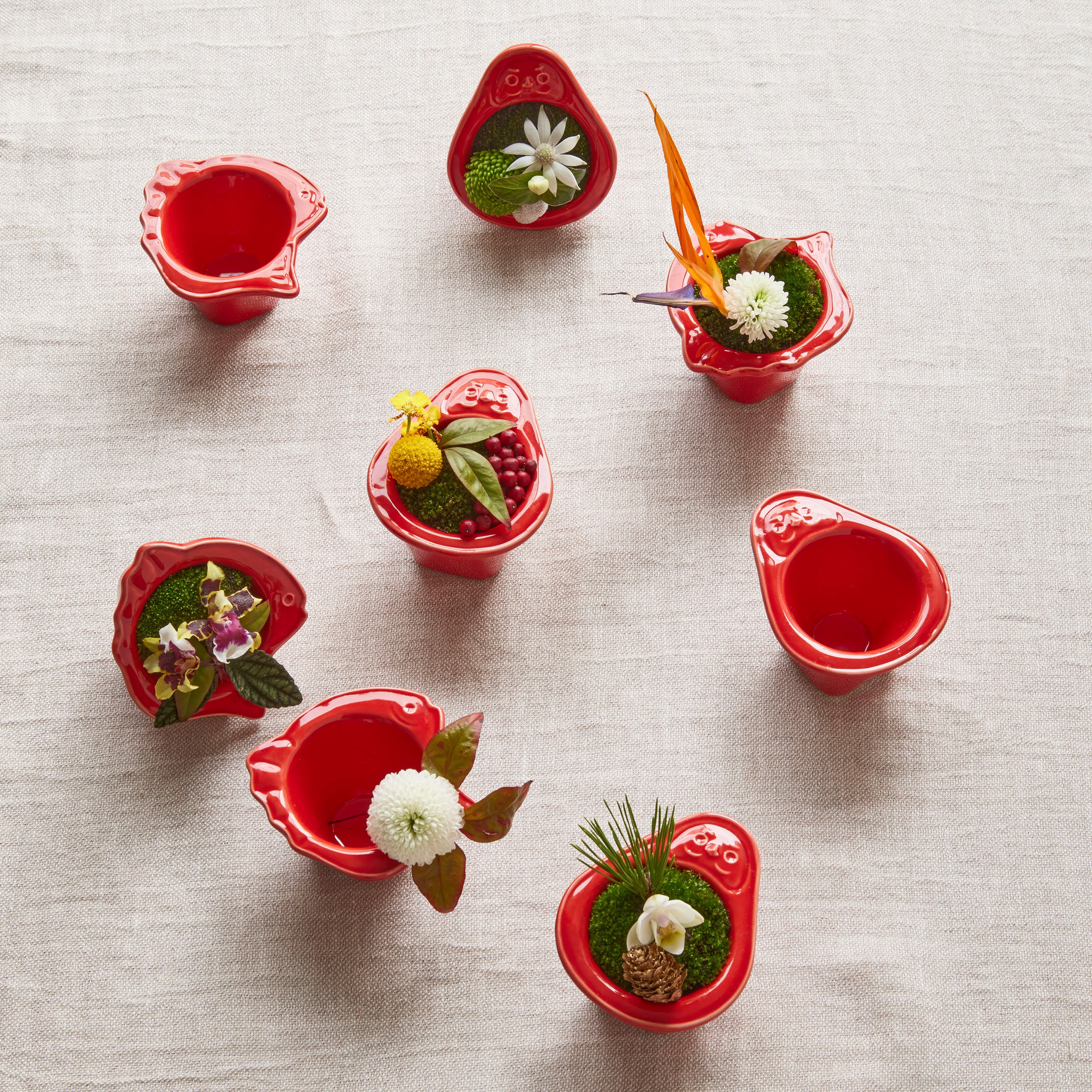 めでたくて縁起のいい、可愛い和の器(だるま・鯛)【medetakko - メデタッコ】