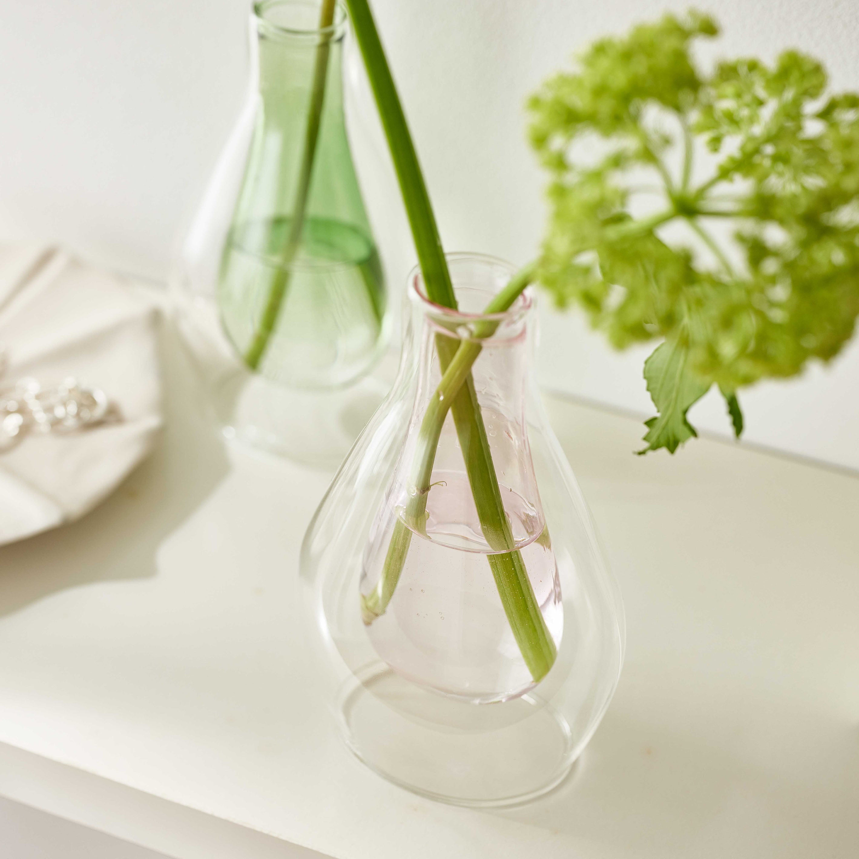 初心者にもおすすめ!ダブルガラスが おしゃれで可愛い一輪挿し【pisara - ピサラ】