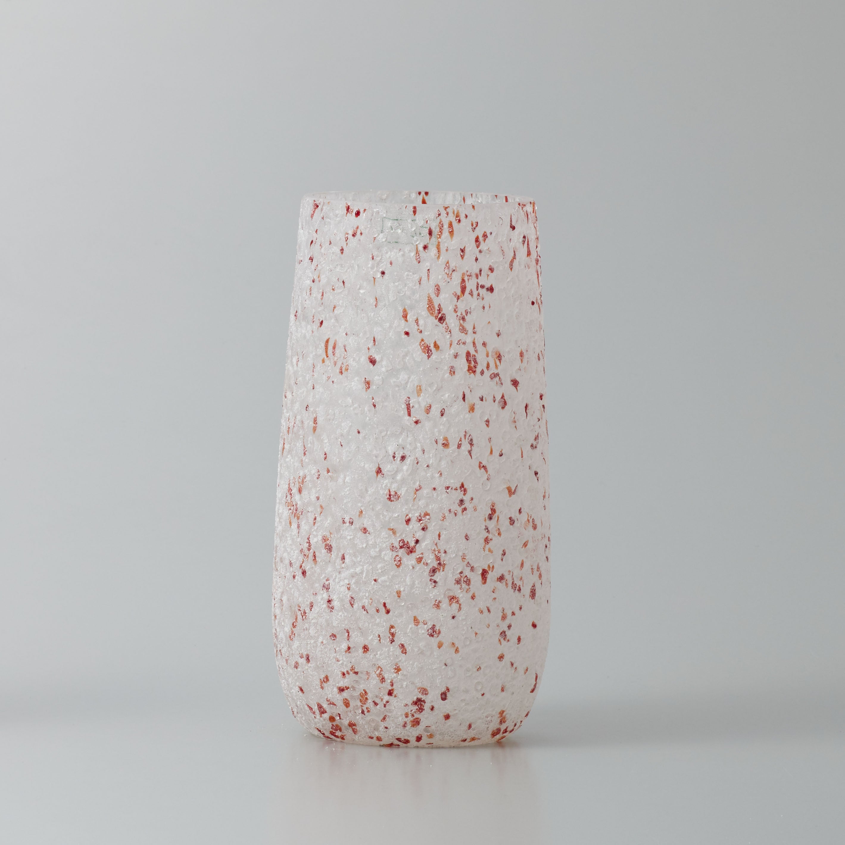 まるで氷のようなテクスチャのガラスの花瓶【snow - スノウ】