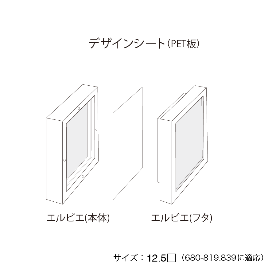 部品：エルビエの透明シート取り替え用【Design sheet for herbier - デザイン シート フォー エルビエ】