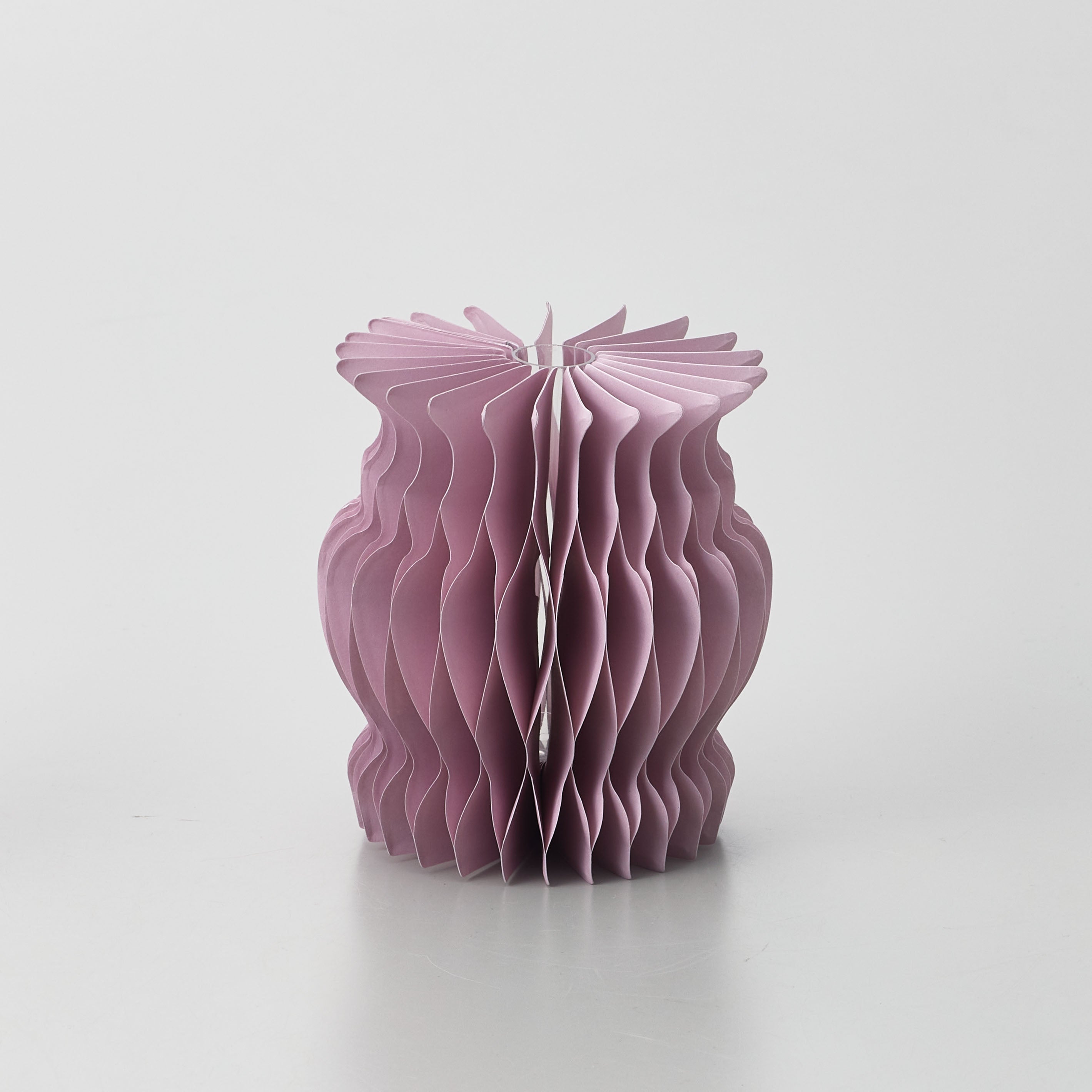 3WAYの飾り方が楽しめる100％再生紙の折りたたみ式の一輪挿し【 Plissé - プリッセ 】